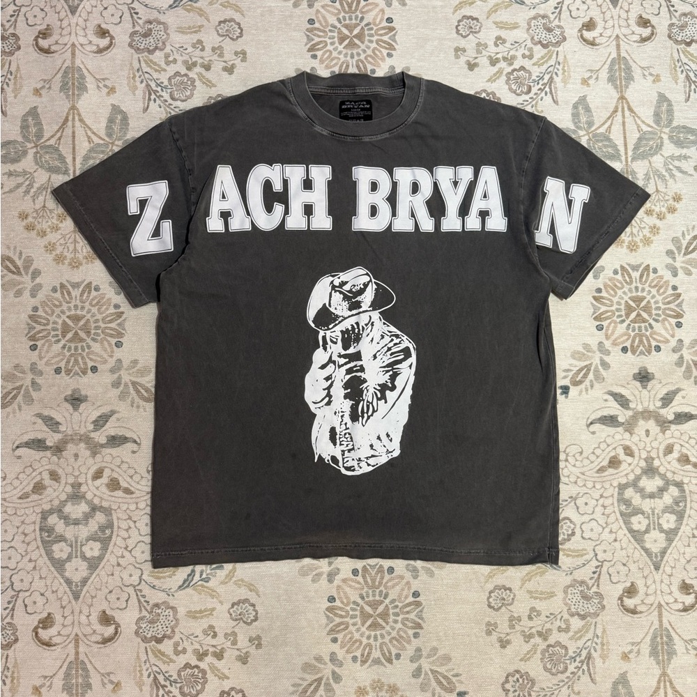 Zach Bryan Tour Tee Concert Tee Burn Burn Burn Spellout Cowboy Tee